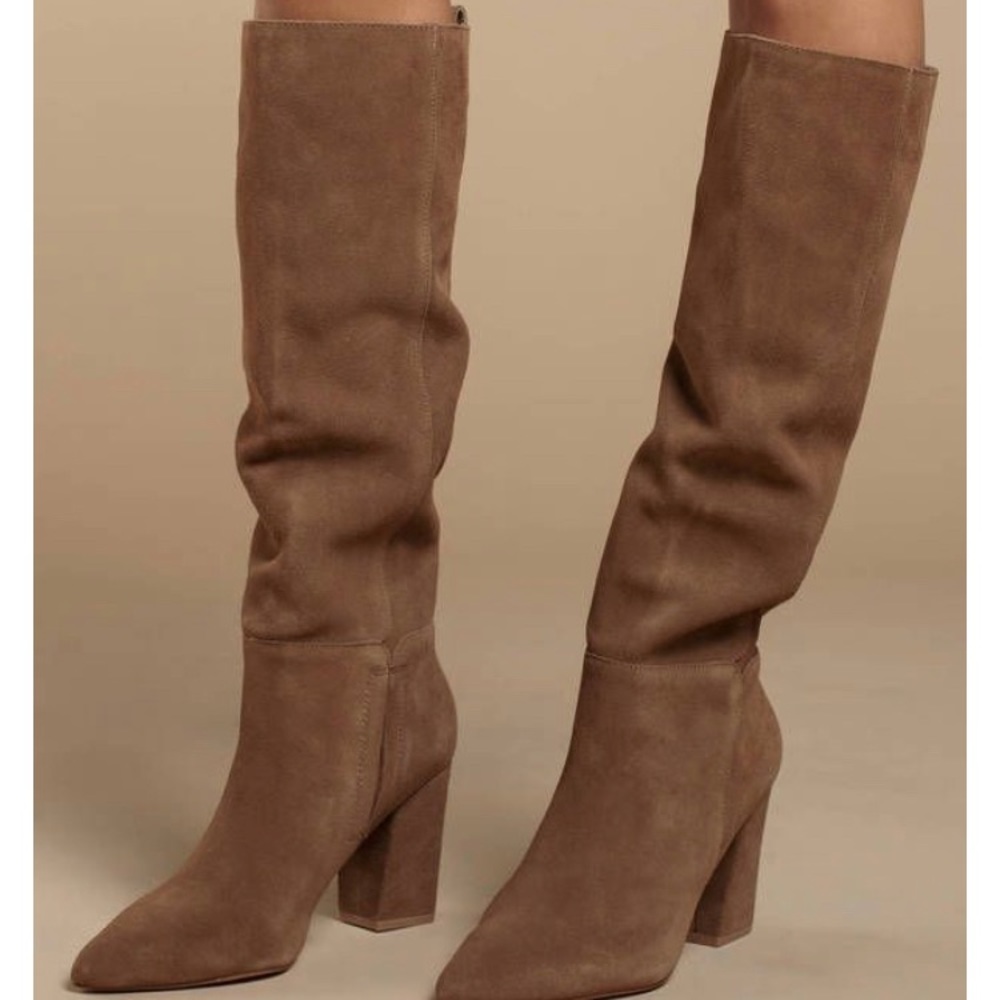 steve madden raddle tan suede boots sz 7.5 nwot